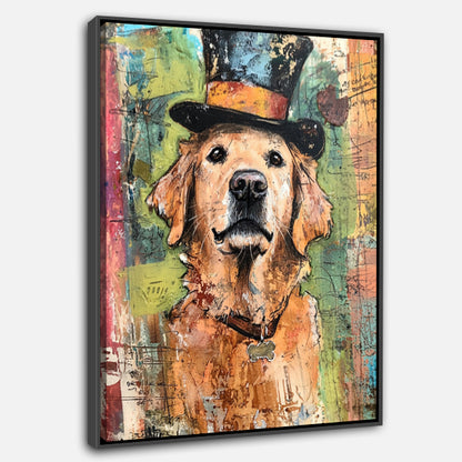 Chien au chapeau