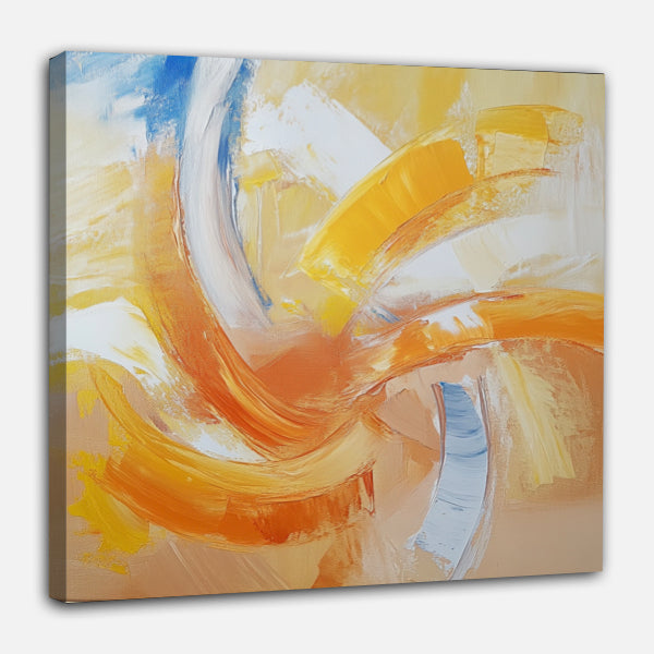 Art abstrait jaune