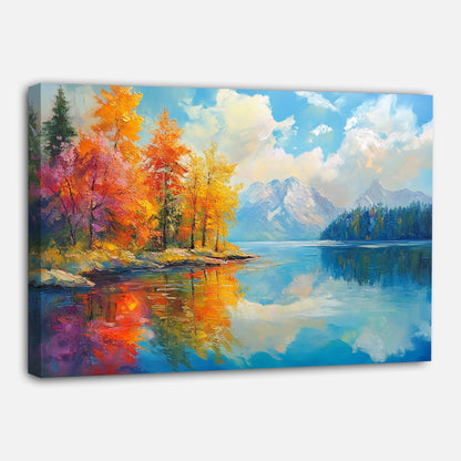 Nature colorée et vibrante