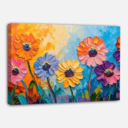 Fleurs reliefs vivants