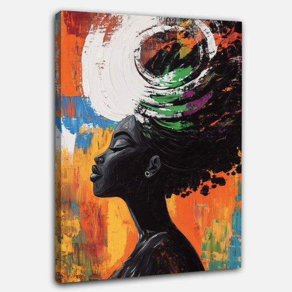 Femme afrofuturiste abstraite