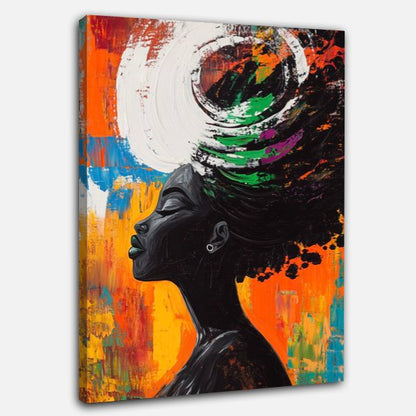 Femme afrofuturiste abstraite