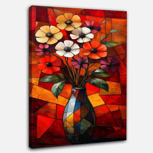 Fleurs Cubiste Minimaliste
