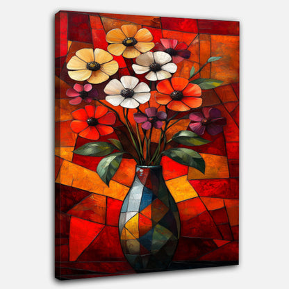 Fleurs Cubiste Minimaliste