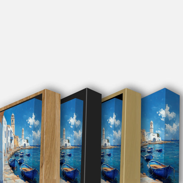 Barques bleues port