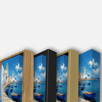 Barques bleues port